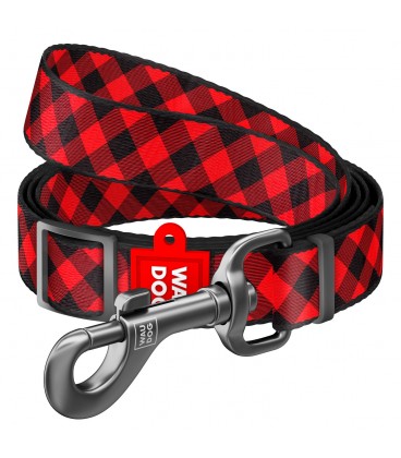 Laisse Nylon "RED PLAID"